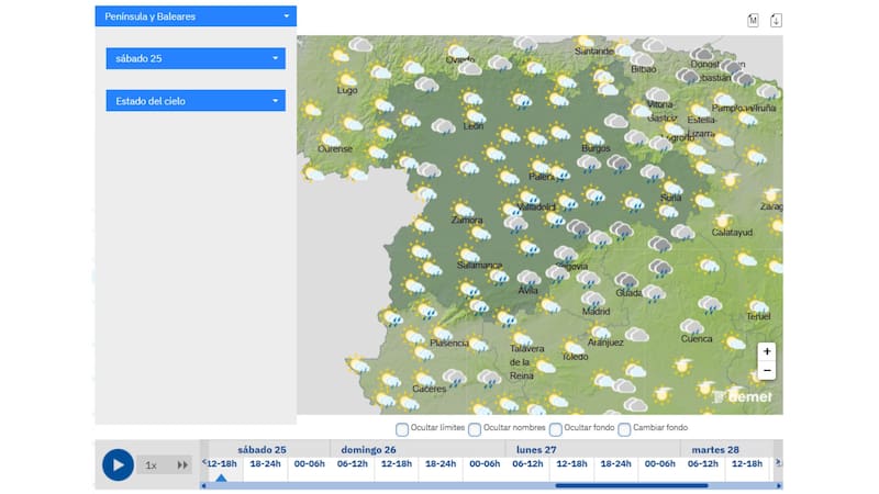 La AEMET advierte por un diluvio histórico con granizo que durará todo este fin de semana y afectará a esta comunidad autónoma