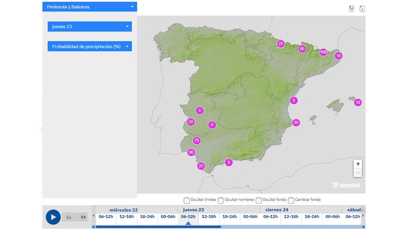 La AEMET confirmó un diluvio histórico por cuatro días seguidos en esta comunidad autónoma: hay alerta por granizo