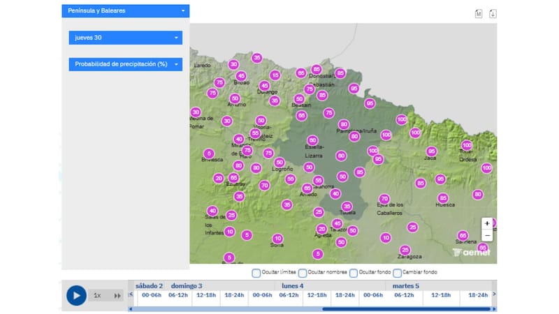 La AEMET confirmó una alerta por tormentas severas y granizo que afectará 72 horas a esta comunidad autónoma