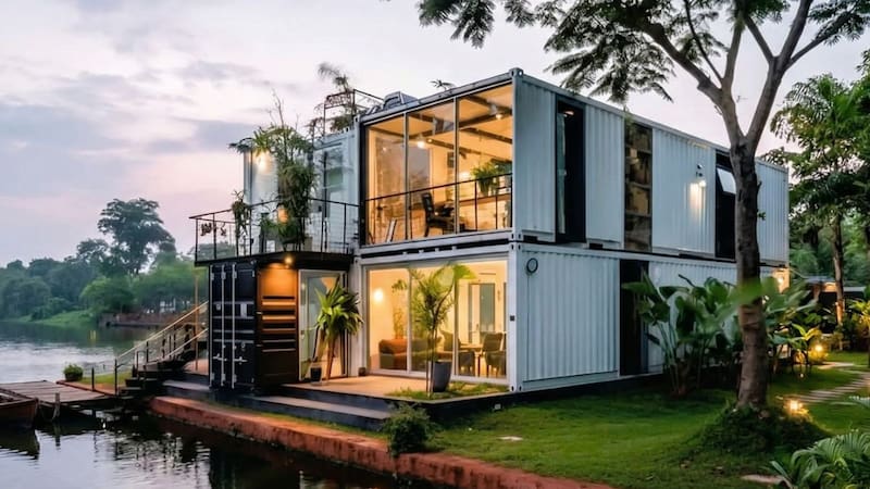 La casa prefabricada de 2 habitaciones por poco más de 11.000 euros. (Fuente: Amazon)