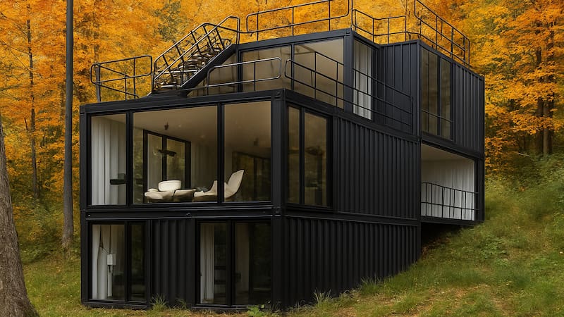 La casa prefabricada de 5 pisos disponible en Amazon. (Fuente: Amazon)