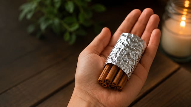 Llevar ramitas de canela envueltas en papel aluminio: para qué sirve y por qué lo recomiendan