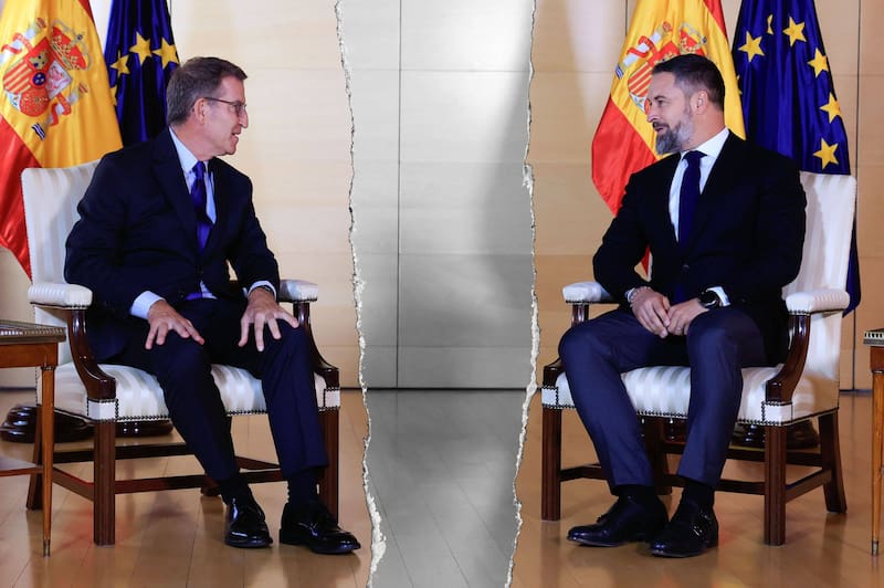 La división entre el PP y Vox de cara a las elecciones. (Fuente: archivo)