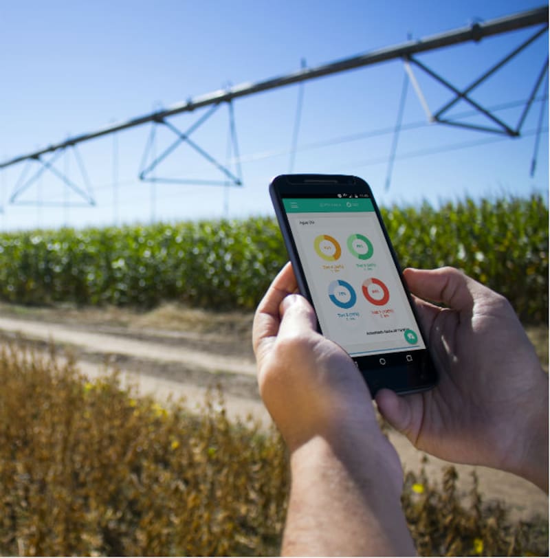 La empresa, radicada en la provincia de Córdoba, provee una plataforma que recomienda el riego óptimo para cada cultivo