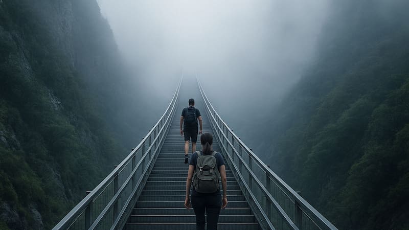 La "escalera al cielo" construida por China para ascender una montaña en menos de 10 minutos.