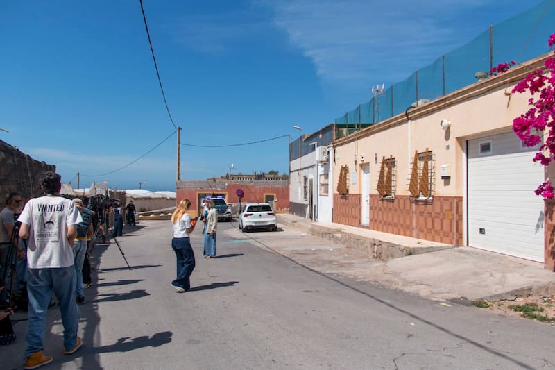 La escena del tiroteo en Almería y sus principales involucrados.
