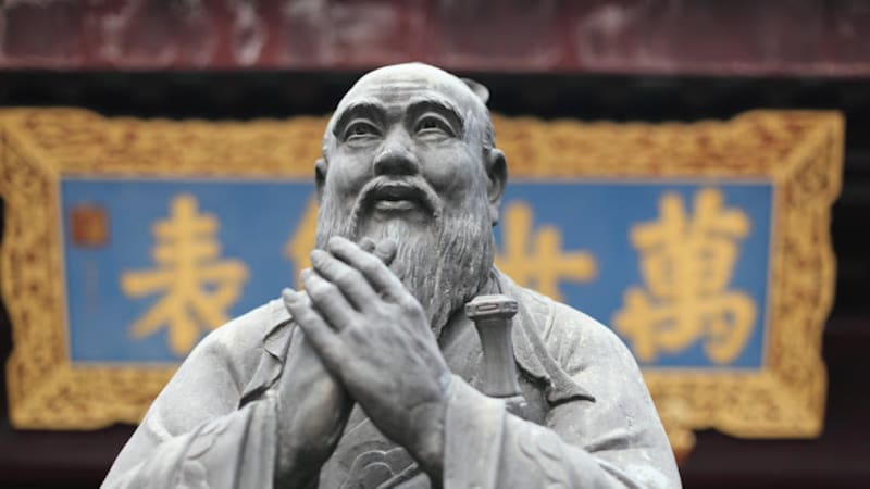 La estatua del filósofo asiático Confucio. (Fuente: archivo)
