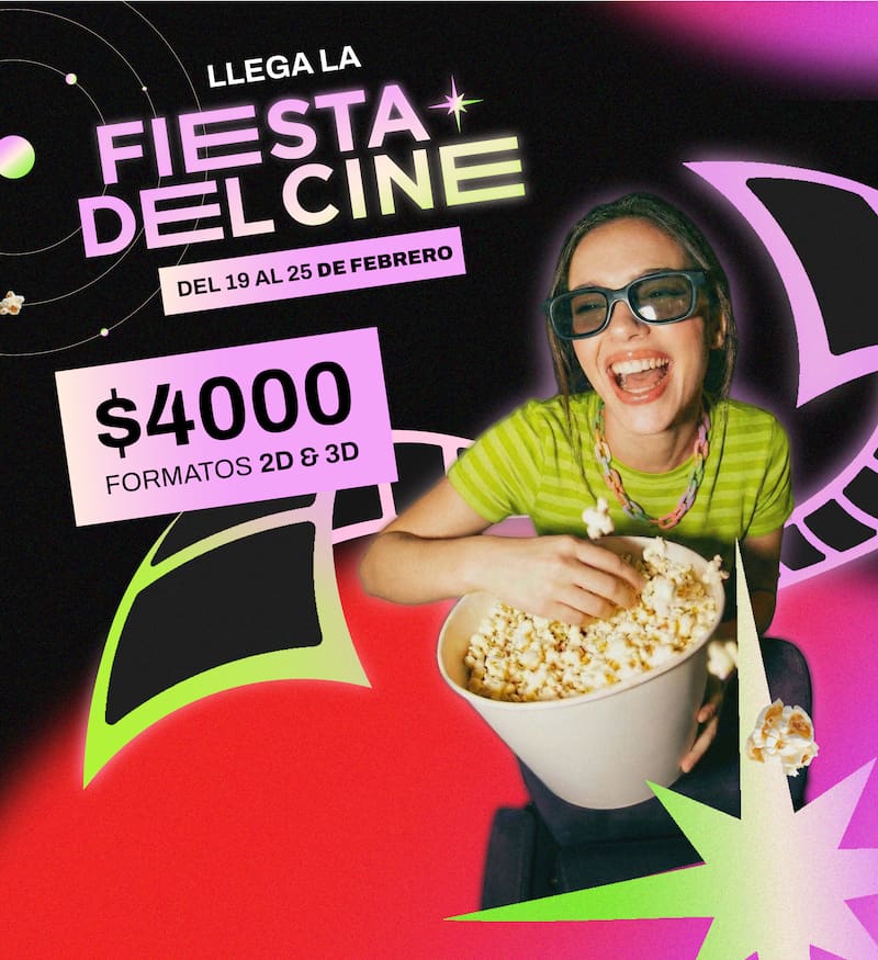 La fiesta del cine tendrá lugar en salas de todo el país.