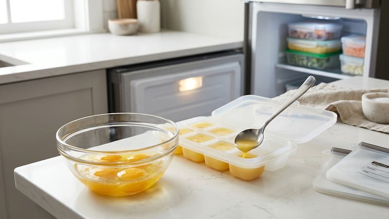 La forma correcta de congelar los huevos.