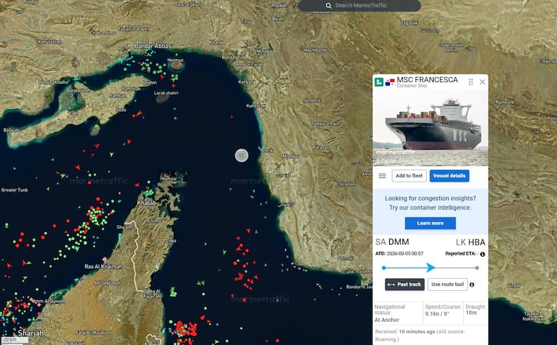 Tres buques comerciales fueron atacados o incautados por la Guardia Revolucionaria iraní en el estrecho de Ormuz este miércoles.
