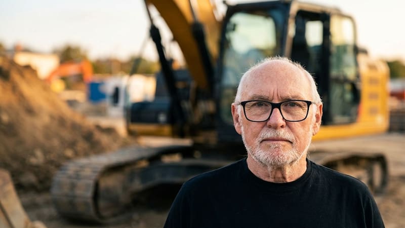 La historia del jubilado de 77 años que invirtió sus ahorros en una excavadora. (Fuente: recreación con Gemini)
