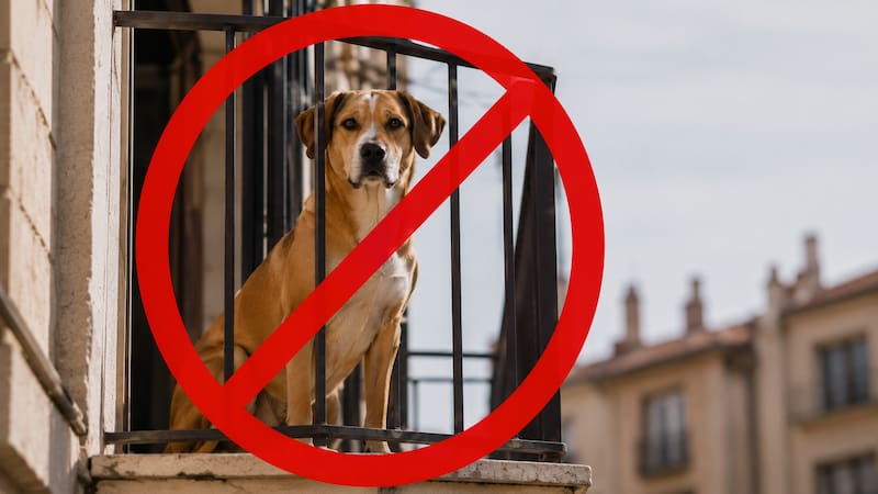 Oficial | Queda prohibido tener perros y gatos de forma habitual en balcones, terrazas y sótanos: las multas alcanzan los 50.000 euros