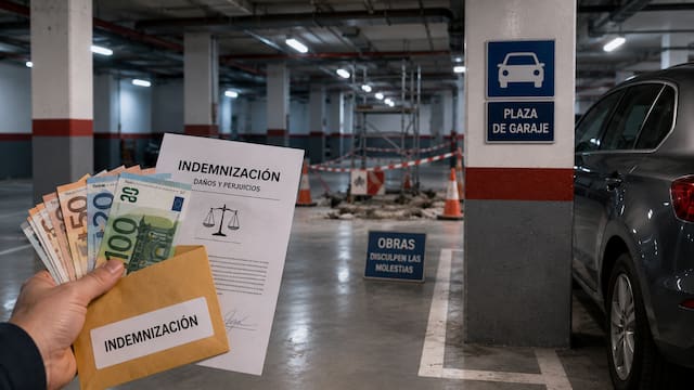 La Ley de Propiedad Horizontal obliga a indemnizar si unas obras impiden usar temporalmente la plaza de garaje