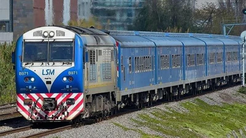 La línea San Martín incorporó una nueva unidad para mejorar el servicio. Foto: Trenes Argentinos