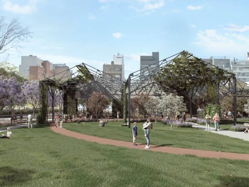 La nueva plaza tendrá una superficie total de 2.101 m². Fuente: buenosaires.gob.ar