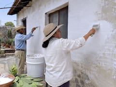La pintura blanca de cal y sal que ayuda a proteger los muros, reflejar el calor y renovar paredes gastando menos que con pinturas convencionales