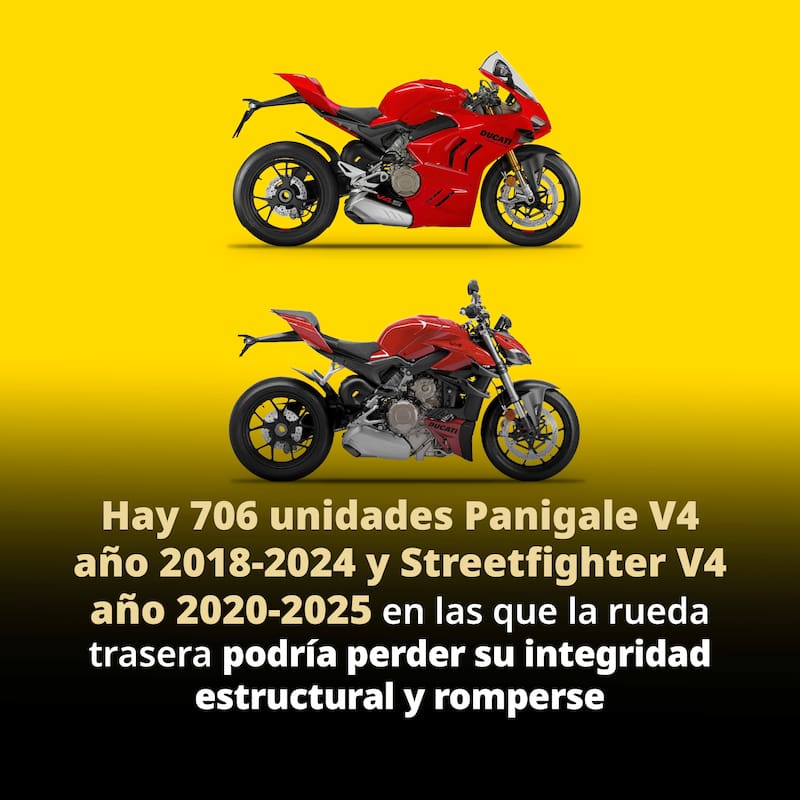 La PROFECO difundió un llamado a revisión dirigido a ciertos propietarios de motos marca Ducati. (Foto: PROFECO)