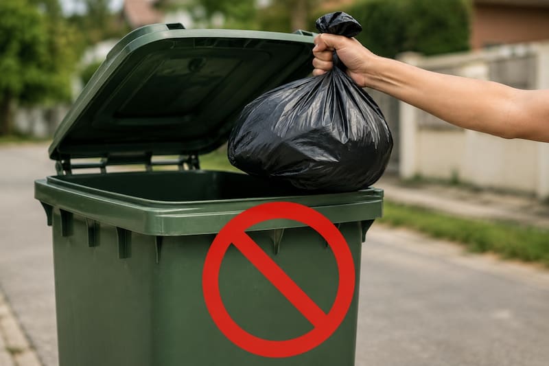 La sección 403.413 de los Estatutos de Florida prohíbe abandonar residuos en espacios no habilitados, como propiedades privadas sin autorización, carreteras, autopistas y cursos de agua. (Foto: Imagen ilustrativa creada con IA)