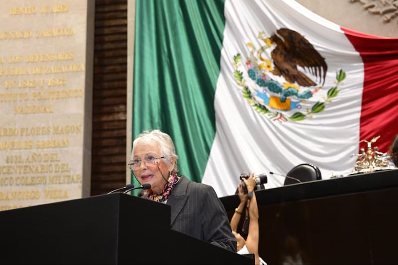 La senadora Olga Sánchez Cordero, presidenta de la Comisión de Justicia, rescató el proyecto y llevó al Pleno