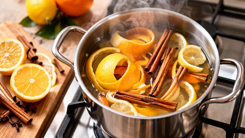 La solución que ofrece hervir cáscara de limón con otros ingredientes para el problema de la casa.