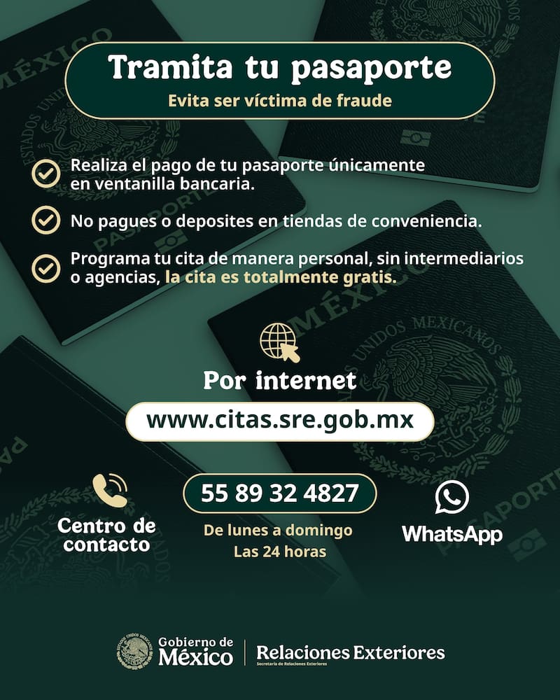La SRE habilita el canal de WhatsApp para obtener cita para el pasaporte