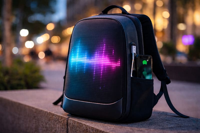 La tecnología convierte a la mochila en una herramienta de expresión personal.