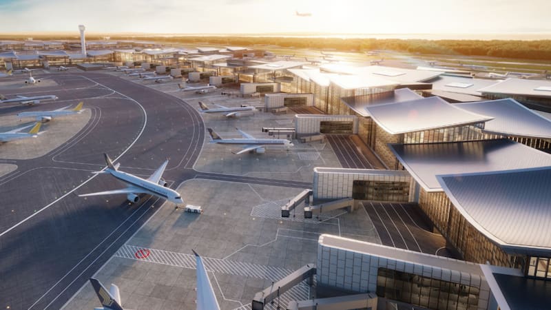 La terminal construida sobre terrenos ganados al mar que redefinirá uno de los aeropuertos más importantes del mundo