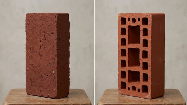 Ladrillo macizo o ladrillo hueco: cuál es mejor y cuál recomiendan los expertos para construir