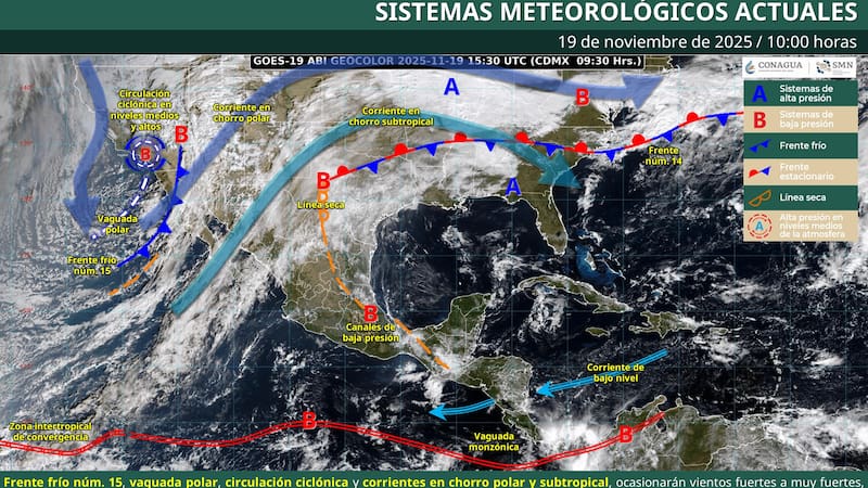 Las autoridades meteorológicas alertan que las condiciones climáticas podrían generar afectaciones en distintas regiones del país. Checa a continuación todos los detalles.