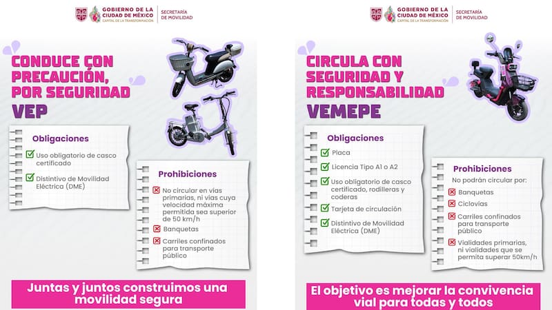 ¿Tienes un scooter eléctrico? Estas son las nuevas reglas que deberás cumplir para circular en CDMX