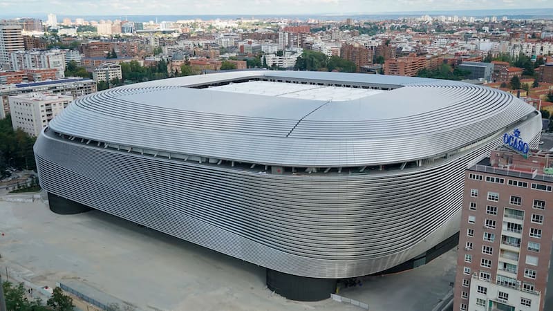 Las obras realizadas en la renovación del Santiago Bernabéu, uno de los motores económicos del Real Madrid.