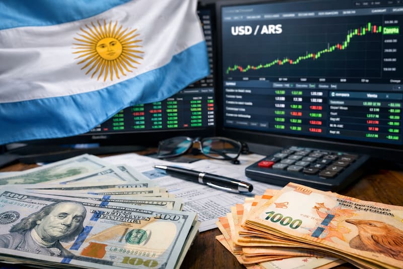 Las pantallas financieras reflejan una brecha de entre 300 y 400 puntos básicos entre el riesgo país argentino y el promedio de las principales economías de América Latina.