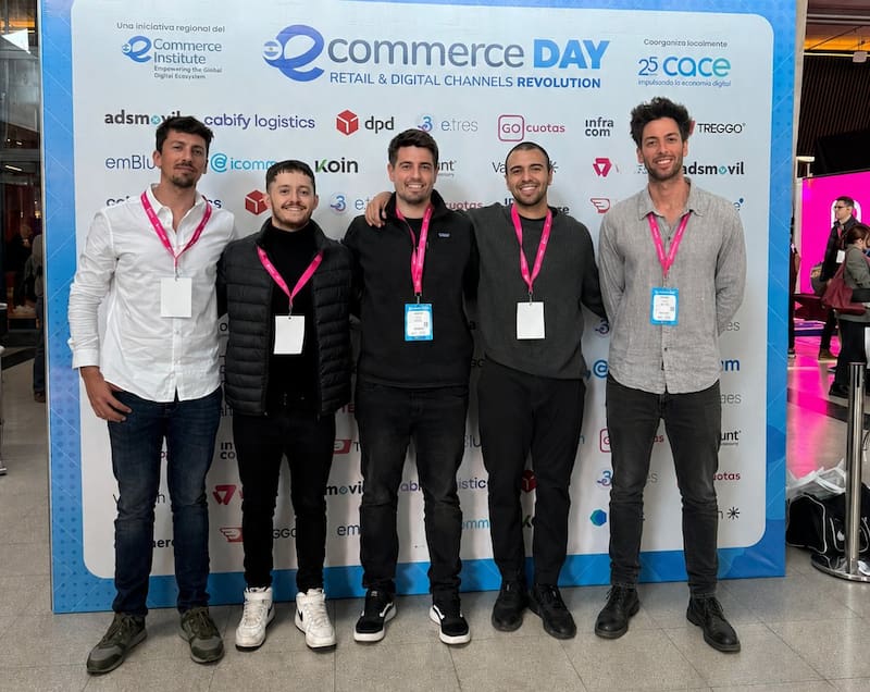 Andrés Harvey, Tomás Alonso Zeller, Lucas Martin, Juan Cruz Bonina y Juan Willinik, socios de Latech.