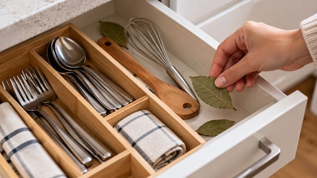 Poner hojas de laurel en los cajones de la cocina: para qué sirve y cómo hacerlo