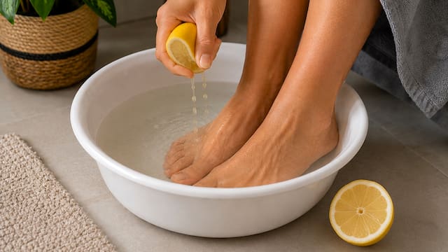 Lavarse los pies con agua tibia y limón: para qué sirve y por qué se recomienda tanto