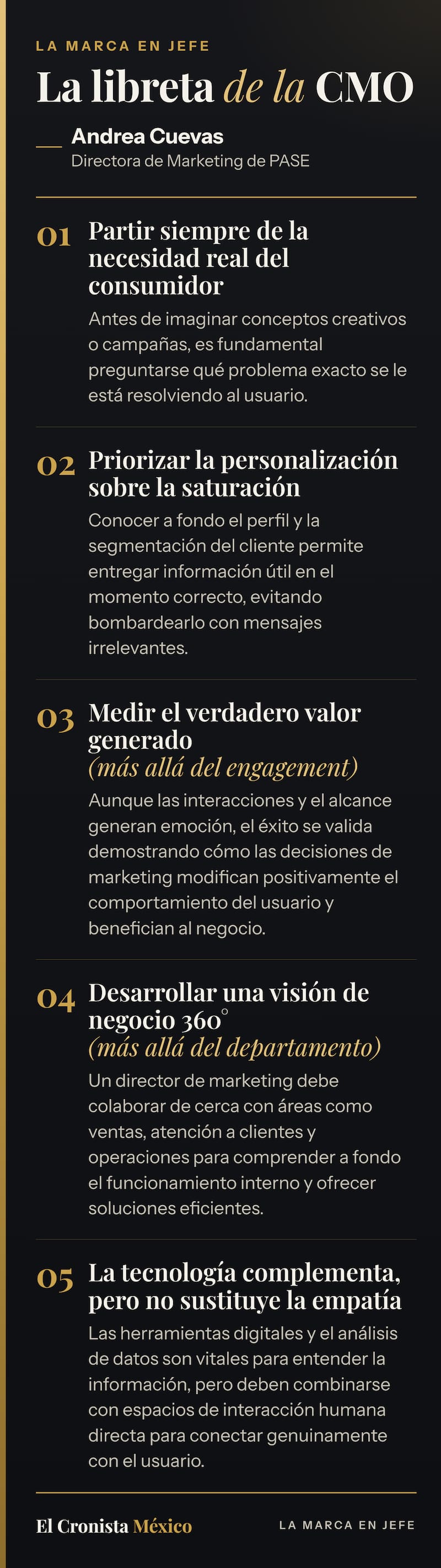 Lecciones de Andrea Cuevas, de PASE