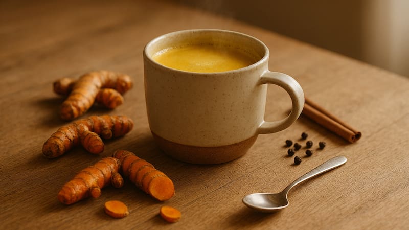 Tomar leche dorada en ayunas tiene múltiples beneficios para el organismo. Foto (IA)