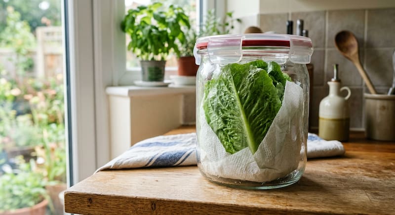 Ni en bolsa de plástico ni en papel film: el lugar recomendado para guardar la lechuga y conservarla crujiente durante días.