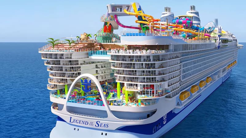 Así será el nuevo crucero más grande del mundo: el Legend of the Seas, de Royal Caribbean.