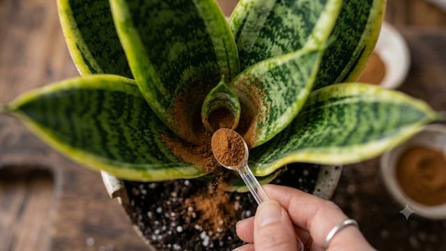 Por qué los jardineros recomiendan ponerle canela a la lengua de suegra y para qué sirve