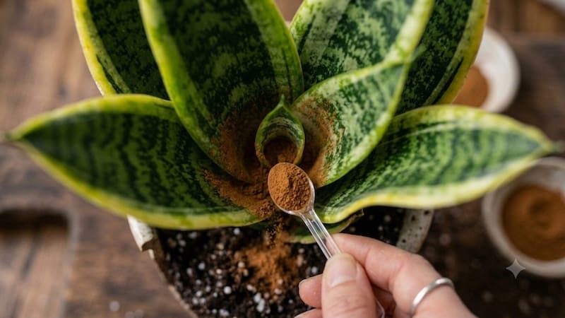 Por qué los jardineros recomiendan ponerle canela a la lengua de suegra y para qué sirve.