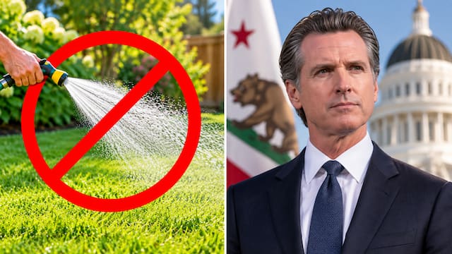 Oficial y confirmado | California valida una ley firmada por Newsom que impone multas de 1,000 dólares por regar un tipo específico de césped