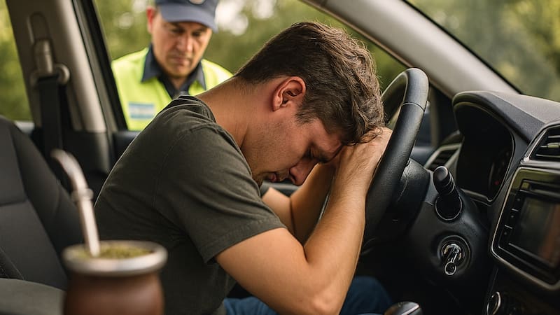 Cambia la Ley de Tránsito | A cuánto subirá la multa por tomar mate en el auto. Foto (IA)