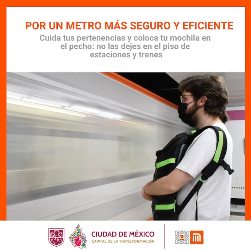 Adiós para siempre a la mochila | Metro se unió a Metrobús y ahora nadie podrá cargar este accesorio (foto: archivo).