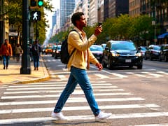 Medida confirmada | Por orden de la justicia, castigarán una por una a todas las personas que crucen la calle con el celular en la mano aunque solo miren la hora