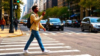 Medida confirmada | Por orden de la justicia, castigarán una por una a todas las personas que crucen la calle con el celular en la mano aunque solo miren la hora