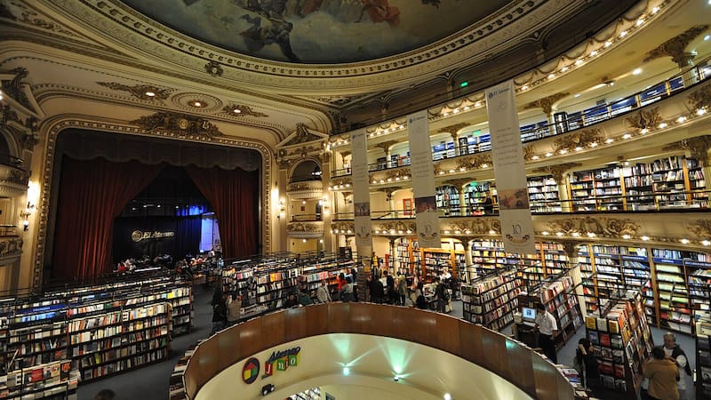 El Ateneo Grand Splendid es una de las librerías más icónicas de Sudamérica y el mundo (Fuente: Wikimedia)