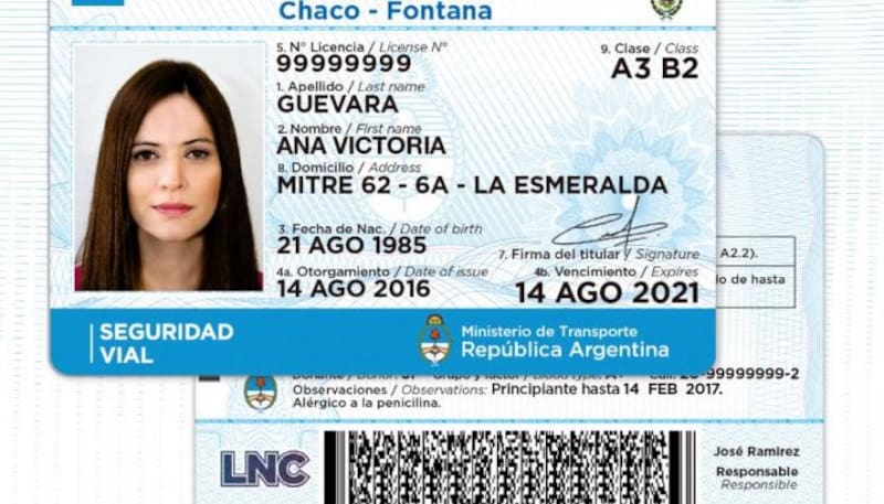 licencia argentina