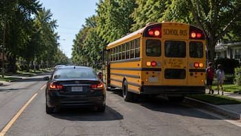 Medida oficial | Por orden del Gobierno, revisarán caso por caso y castigarán a todos los conductores que adelanten un autobús escolar detenido: cuáles son las sanciones