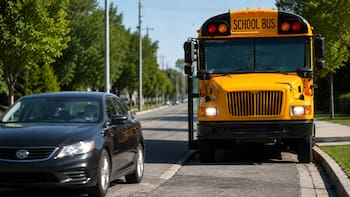 Confirmado | El Gobierno suspende una por una todas las licencias de conducir a quienes adelanten a un autobús escolar detenido